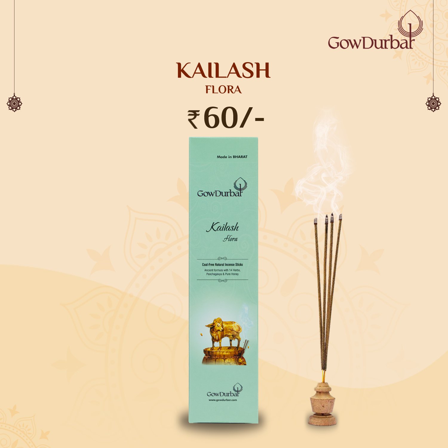  Kailash-Soothing Flora Incense Sticks